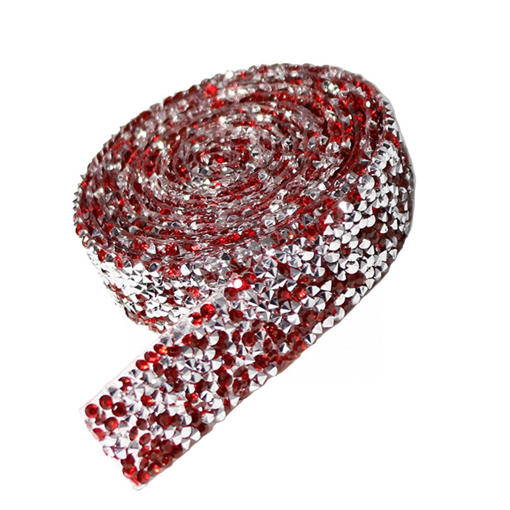 ART001 Adhesive Red Rhinestone Trim_ 10mm x 1mm x 1m PERSKEPIT