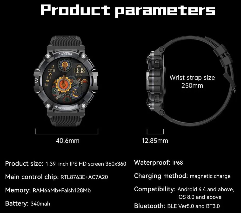 Multi-Sport Mode Smart Watch _ Black SW003 - Image 11