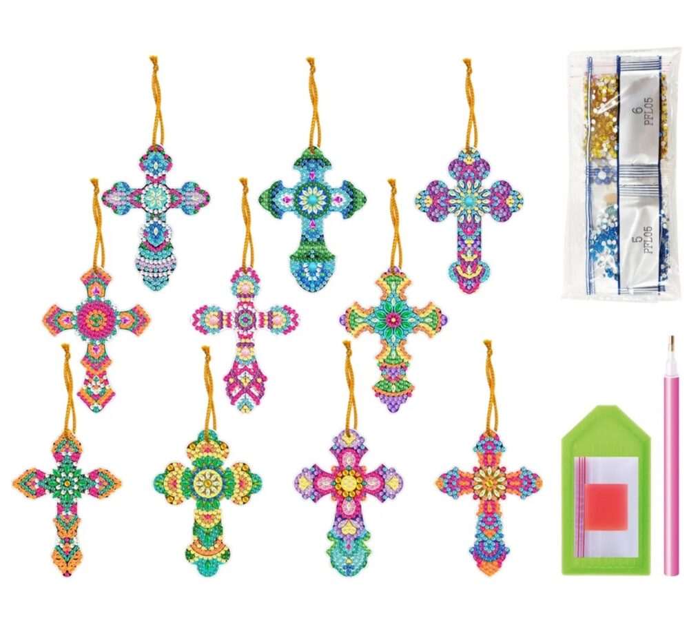 Diamond Painting Pendant DIY Kit_ Crosses P001 - Image 3