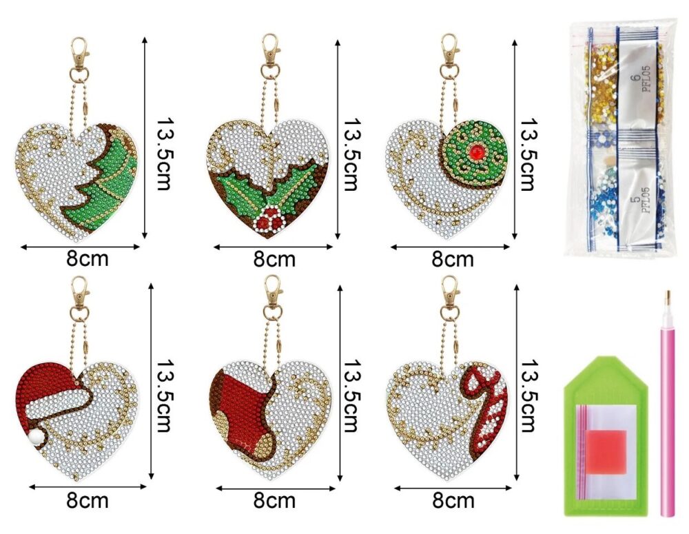 Diamond Painting DIY Key Chain Kit_ Christmas YSK170 - Image 2
