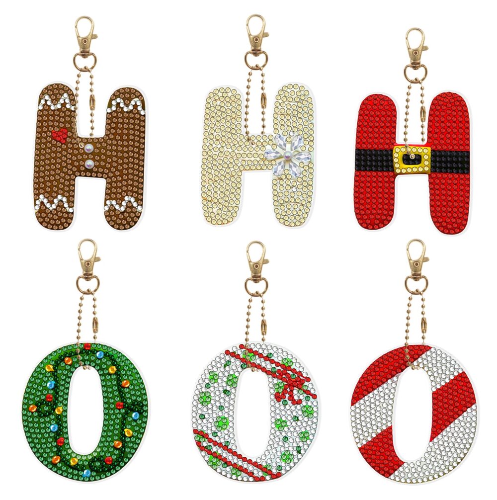 Diamond Painting DIY Key Chain Kit_ Christmas YSK168