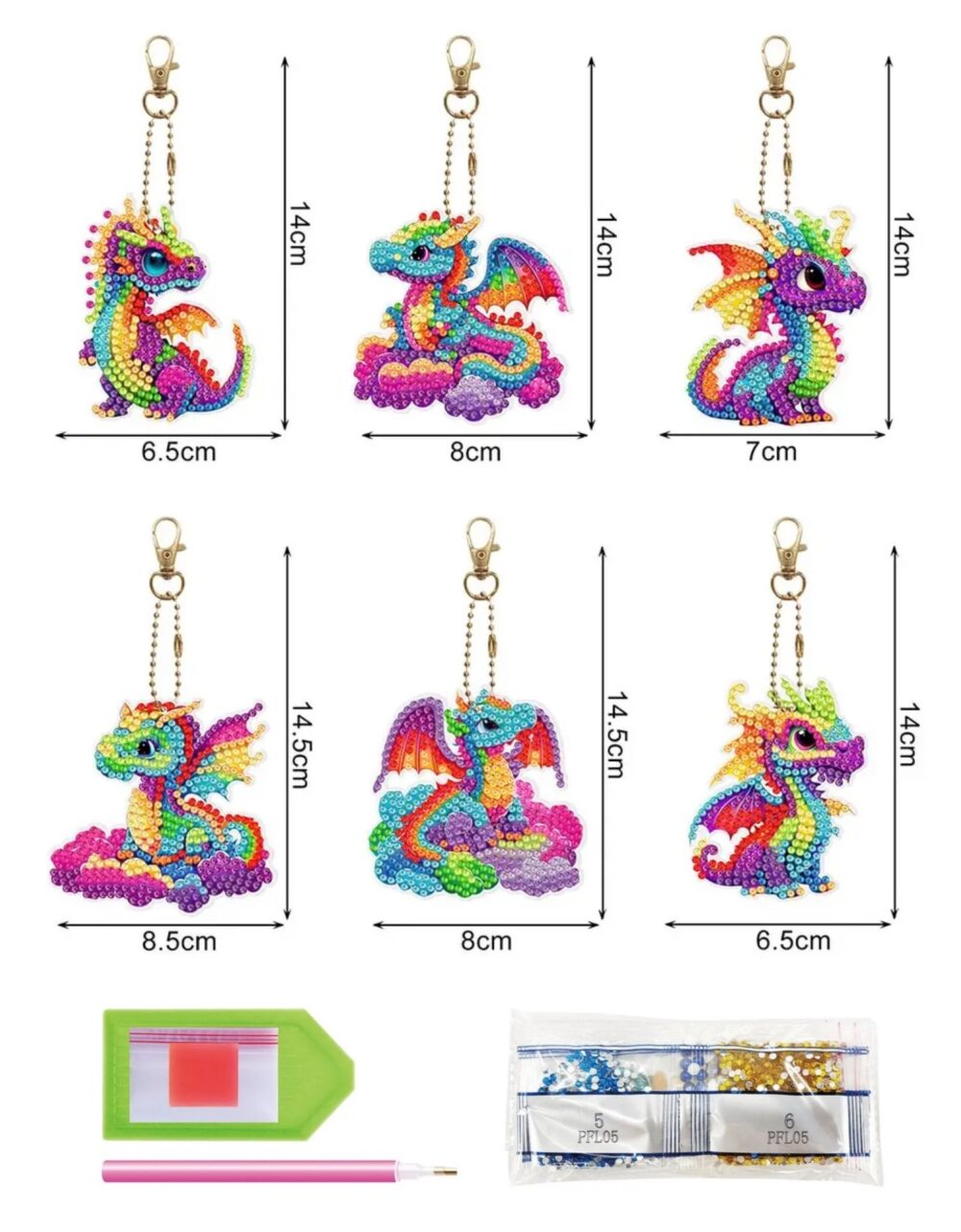 Diamond Painting DIY Key Chain Kit_ YSK138 - Image 2