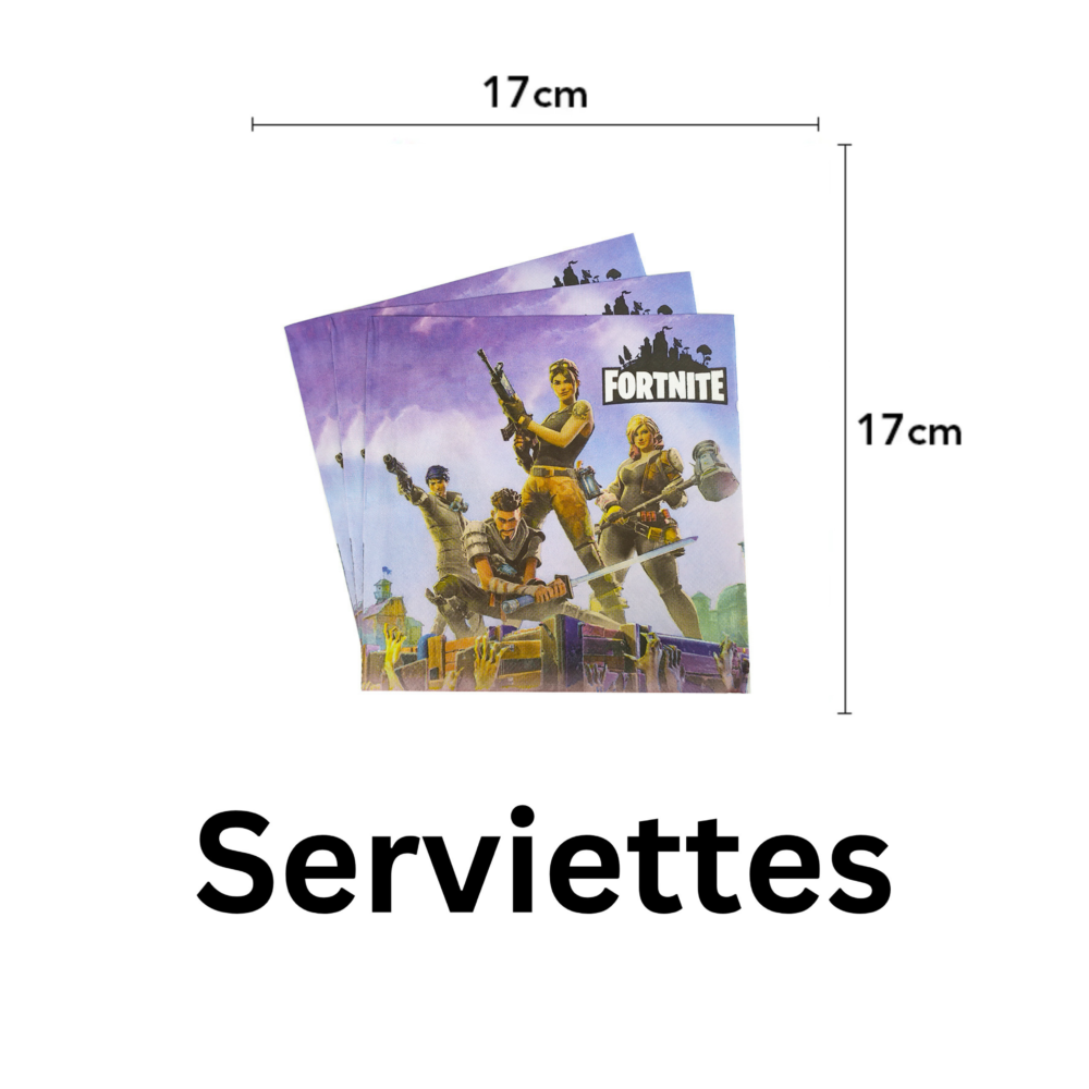 136 Piece Fortnite Kids Party Decoration Set - KPS06 - Image 7