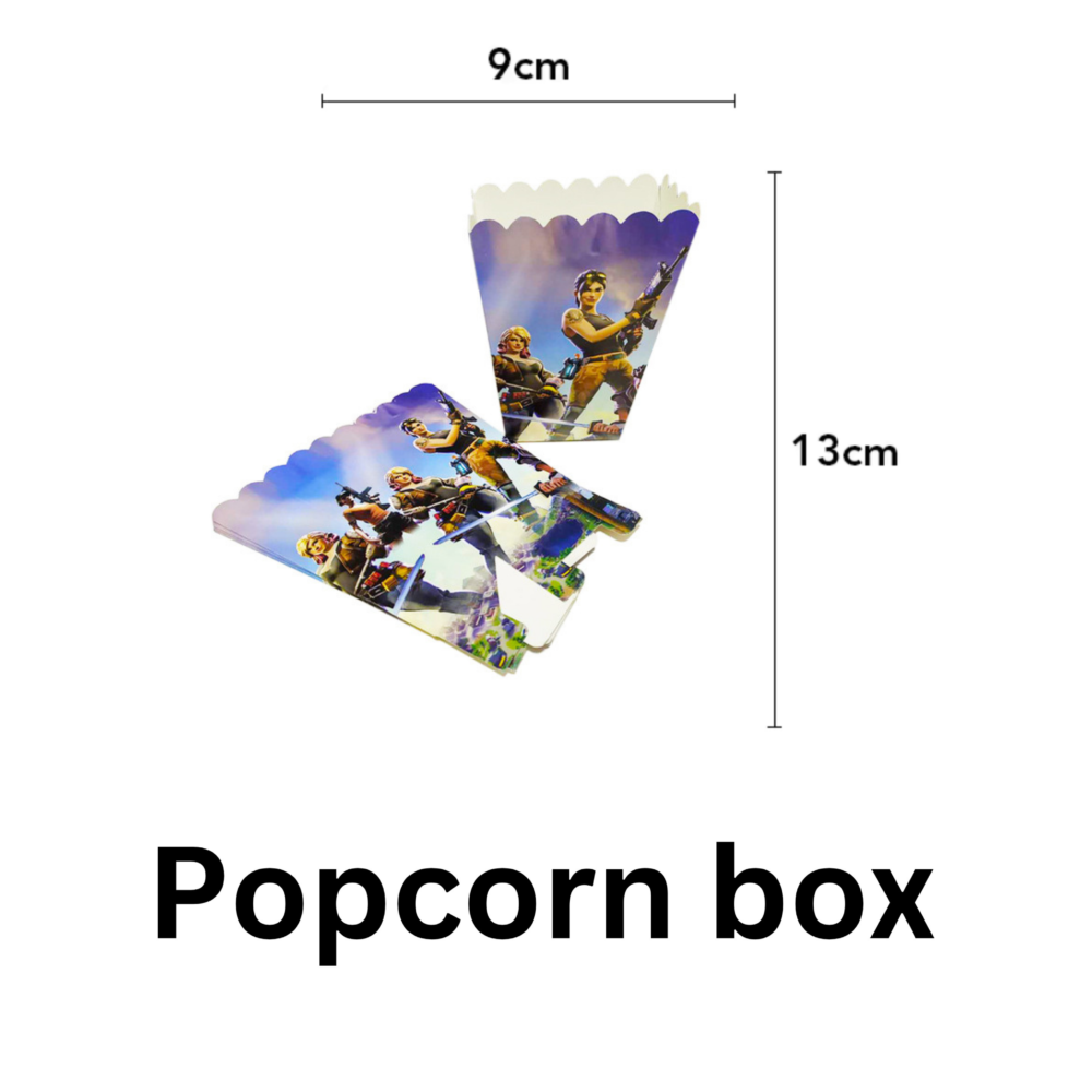 136 Piece Fortnite Kids Party Decoration Set - KPS06 - Image 8