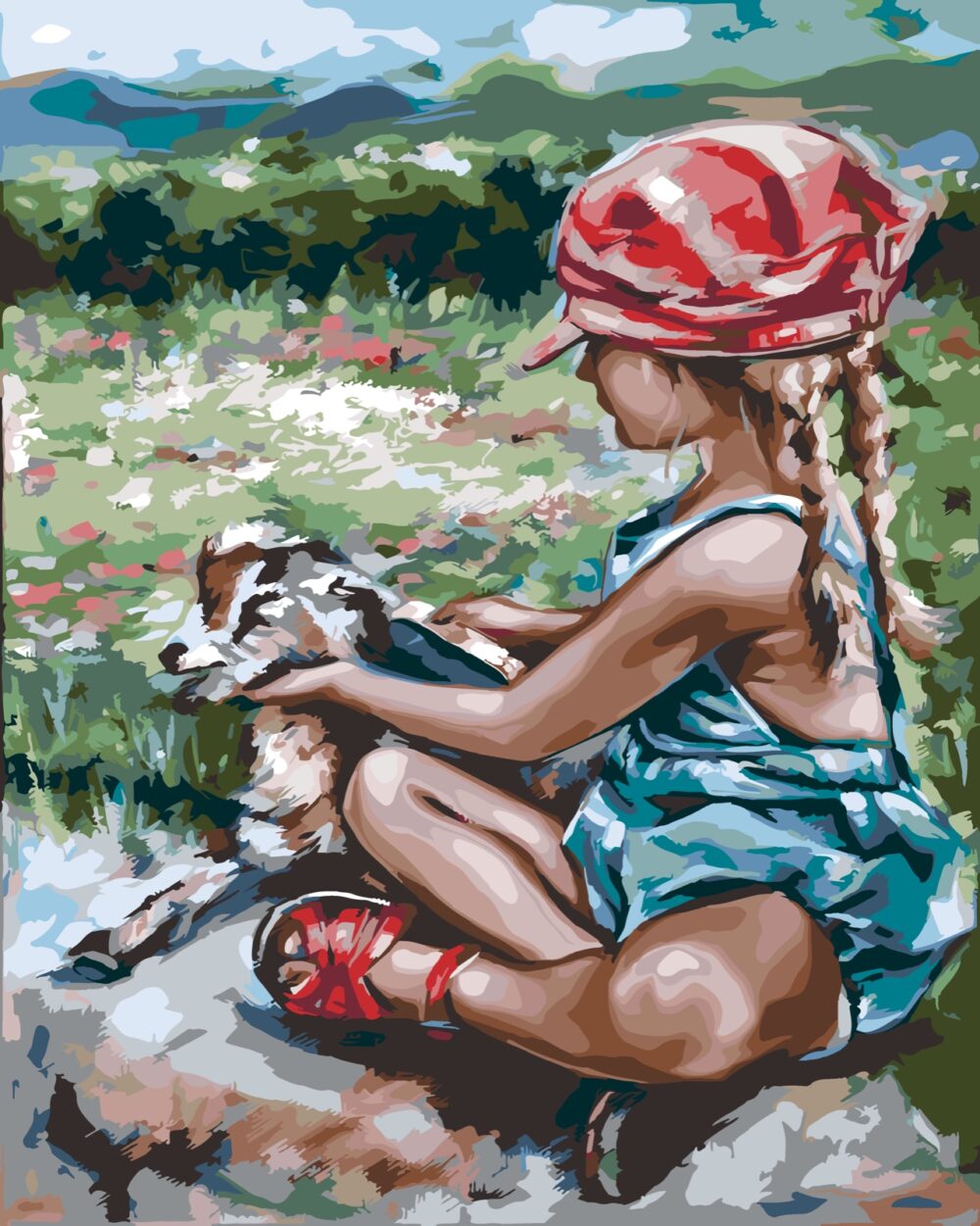 Paint by Numbers DIY Kit Deluxe_ 40cm x 50cm PBN0131 / POD / NO FRAME - Image 2