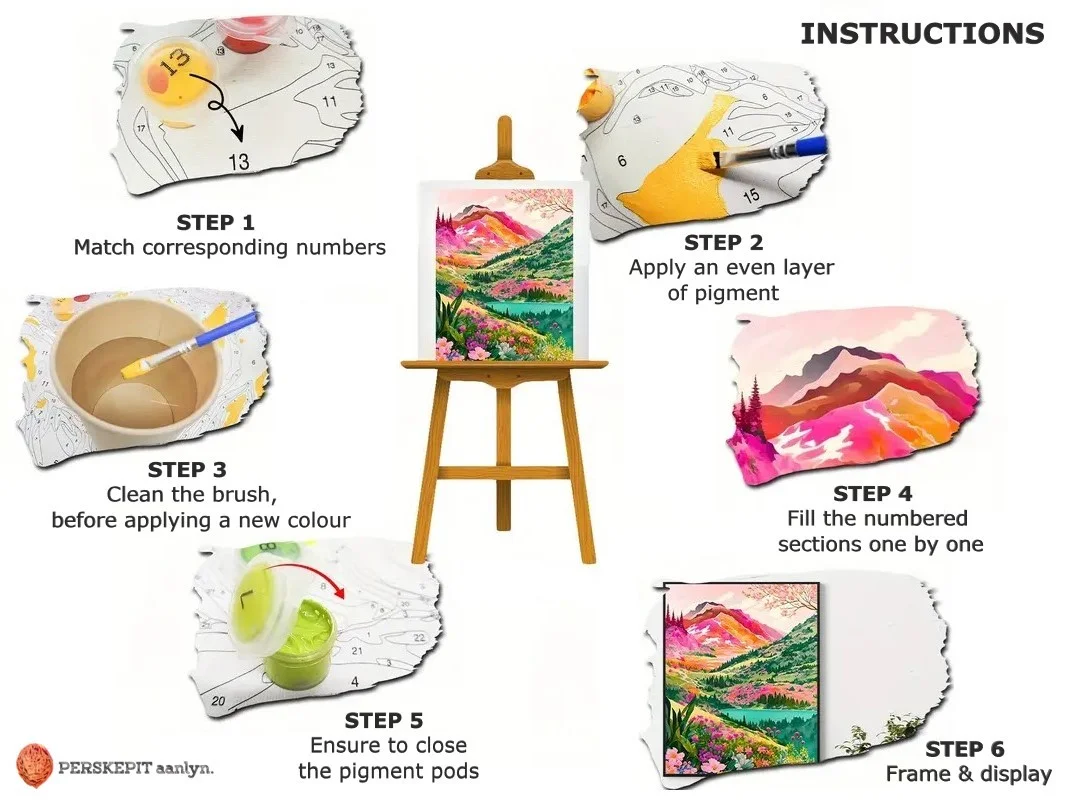 Premium Paint by Numbers DIY Kit_ 40cm x 50cm EP015 / POD / NO FRAME - Image 6