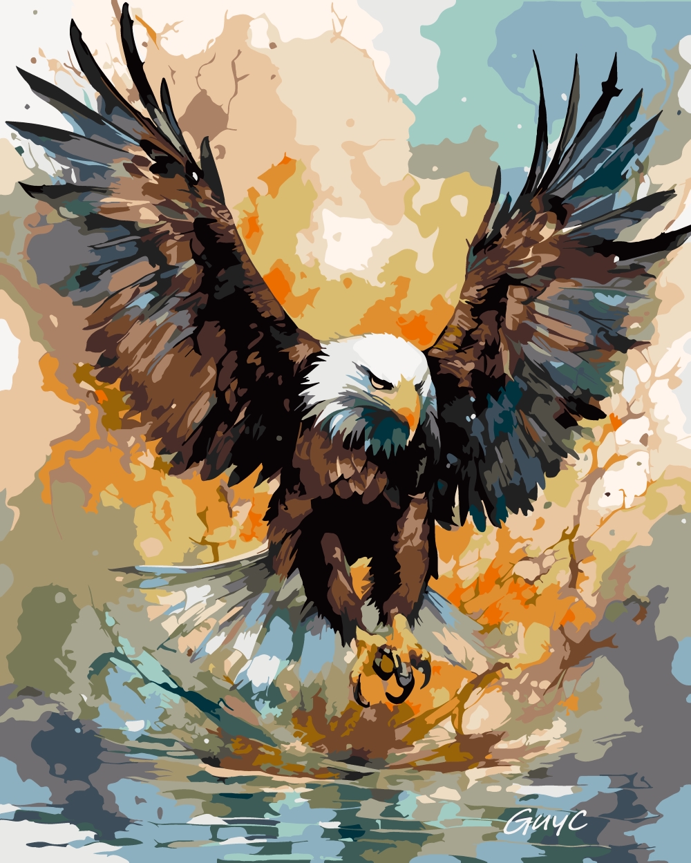 Premium Paint by Numbers DIY Kit_ 40cm x 50cm EP011 / POD / NO FRAME - Image 2